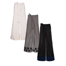 Load image into Gallery viewer, Hand embroidered flared pants